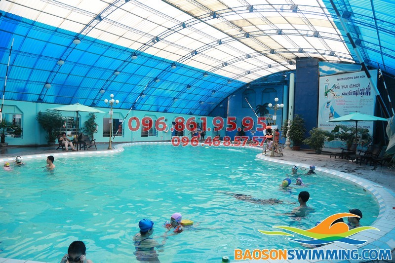 Dạy bơi bể bơi bốn mùa khách sạn Bảo Sơn 50 Nguyễn Chí Thanh Hà Nội