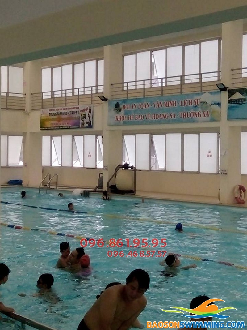 Top bể bơi ở Cầu Giấy Hà Nội là bể bơi VIP Hà Nội cho bé học bơi 2018